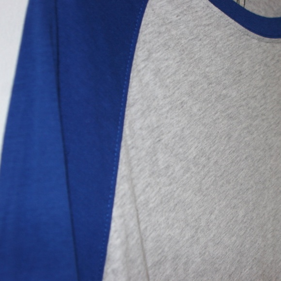 Heather Grey Baseball Tee (Red/ Grey, Blue/Grey) - Picture 2 of 4